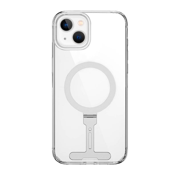 FYY-014 Magsafe Uyumlu Standlı Şeffaf iPhone 15 Plus Kılıf – Fotoğraf 1