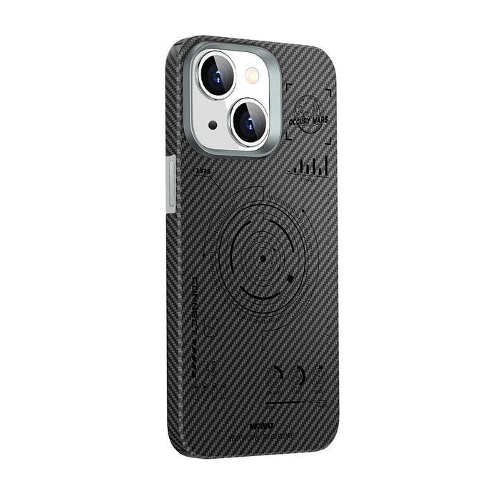 HHX-016 Karbon Fiber 600D Mars Kevlar iPhone 15 Plus Kılıf – Fotoğraf 4