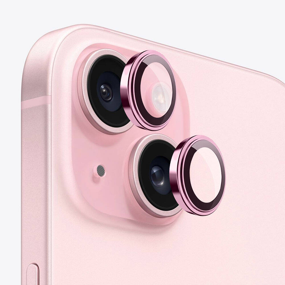 iPhone 15 Plus Lens Guard Metal Kamera Lens Koruyucu – Fotoğraf 1