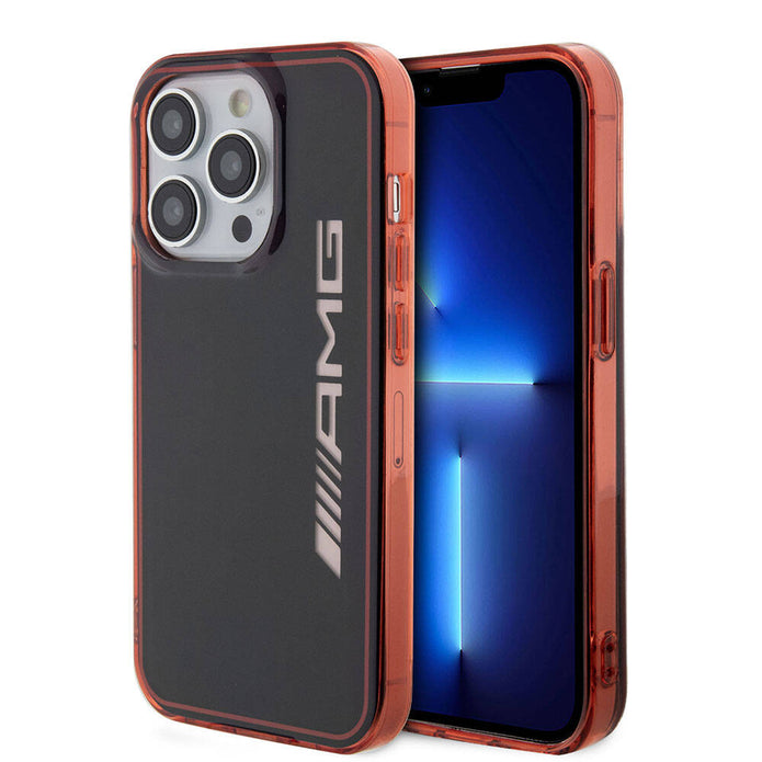 AMG iPhone 15 Pro Uyumlu Çift Katmanlı Şeffaf Büyük Logo Kılıf – Fotoğraf 1