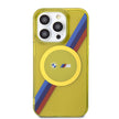 BMW iPhone 15 Pro Tricolor Stripes Şeffaf MagSafe Uyumlu Kılıf – Fotoğraf 3