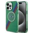 BMW iPhone 15 Pro Tricolor Stripes Şeffaf MagSafe Uyumlu Kılıf – Fotoğraf 13