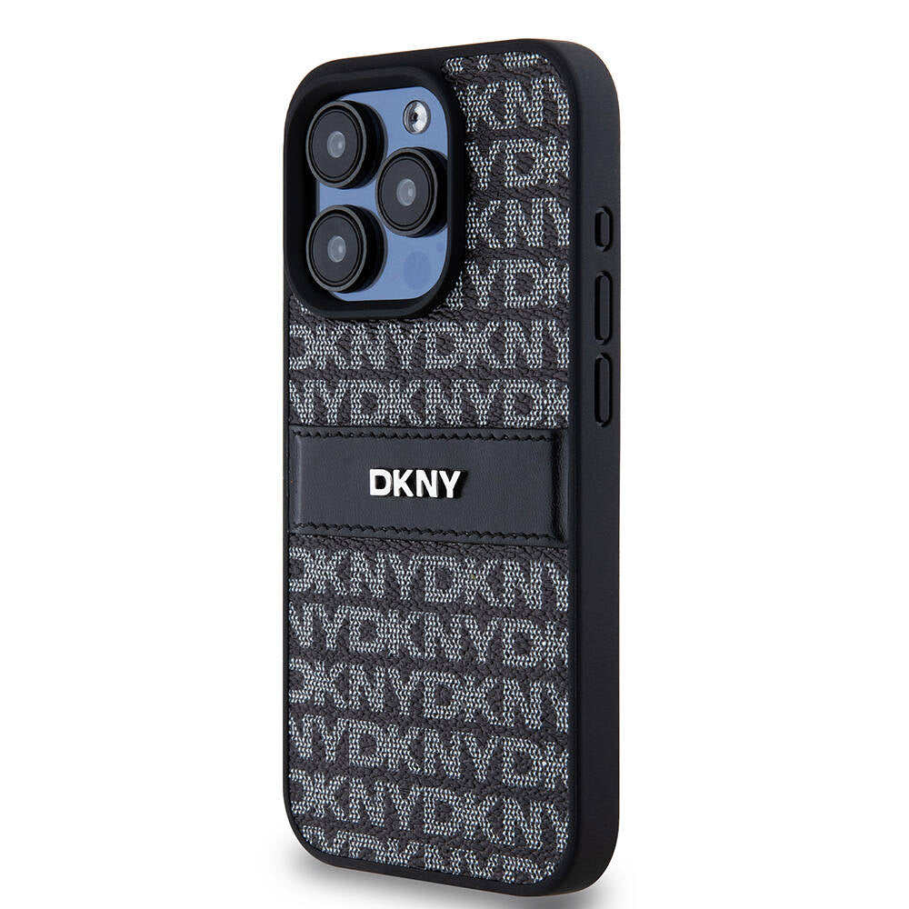 DKNY iPhone 15 Pro Repeat Texture Pattern 3D Kılıf – Fotoğraf 2