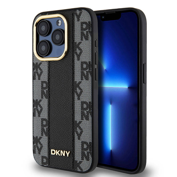 DKNY iPhone 15 Pro Checkered Pattern 3D MagSafe Uyumlu Kılıf – Fotoğraf 4
