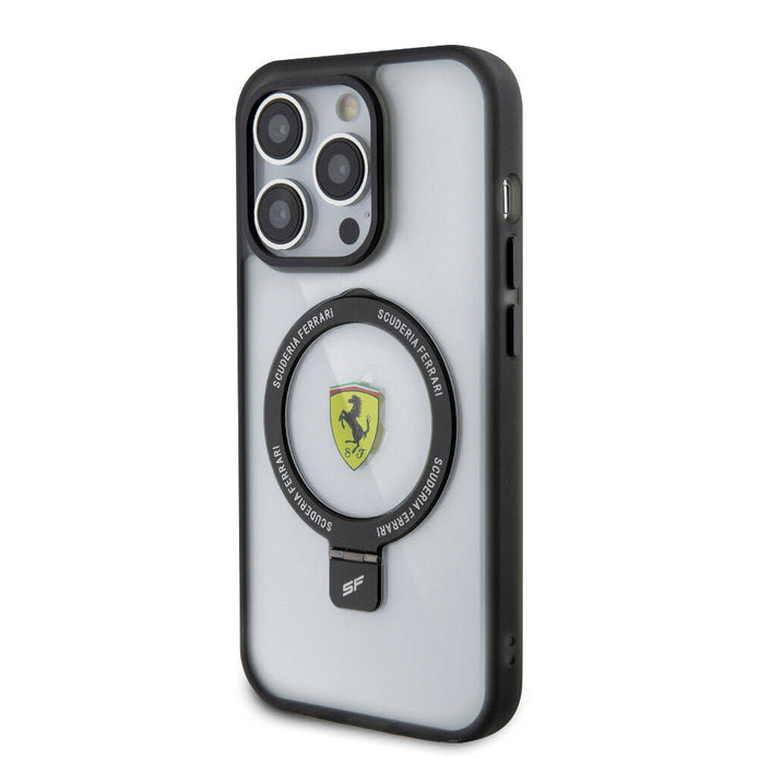 Ferrari iPhone 15 Pro Buzlu Standlı MagSafe Uyumlu Kılıf – Fotoğraf 16