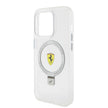Ferrari iPhone 15 Pro Buzlu Standlı MagSafe Uyumlu Kılıf