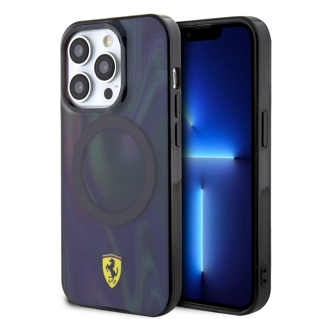 Ferrari iPhone 15 Pro Iridescent Şeffaf MagSafe Uyumlu Kılıf – Fotoğraf 1