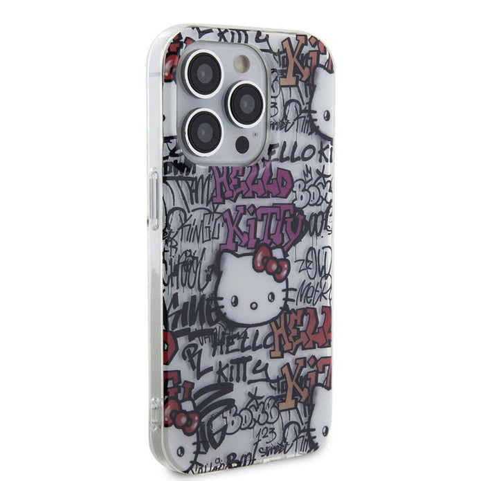 Hello Kitty iPhone 15 Pro Etiket Graffiti Kılıf – Fotoğraf 10