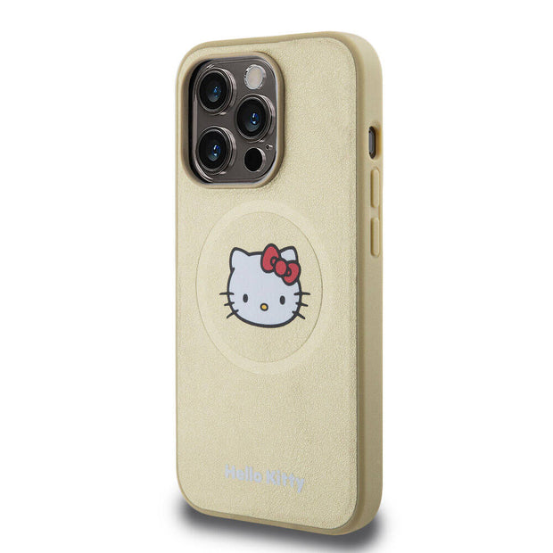 Hello Kitty iPhone 15 Pro Kitty Head Deri MagSafe Uyumlu Kılıf – Fotoğraf 2