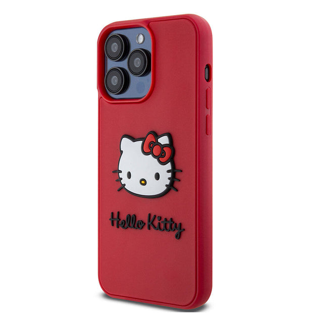 Hello Kitty iPhone 15 Pro 3D Rubber Kitty Head Kılıf – Fotoğraf 2