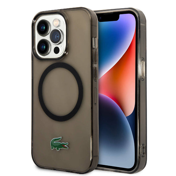 Lacoste iPhone 15 Pro Şeffaf Timsah Logolu MagSafe Uyumlu Kılıf – Fotoğraf 1
