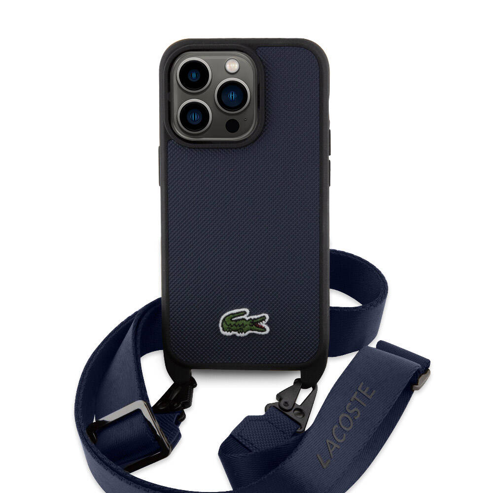 Lacoste iPhone 15 Pro PU Pike Askılı Timsah Logolu Kılıf – Fotoğraf 6