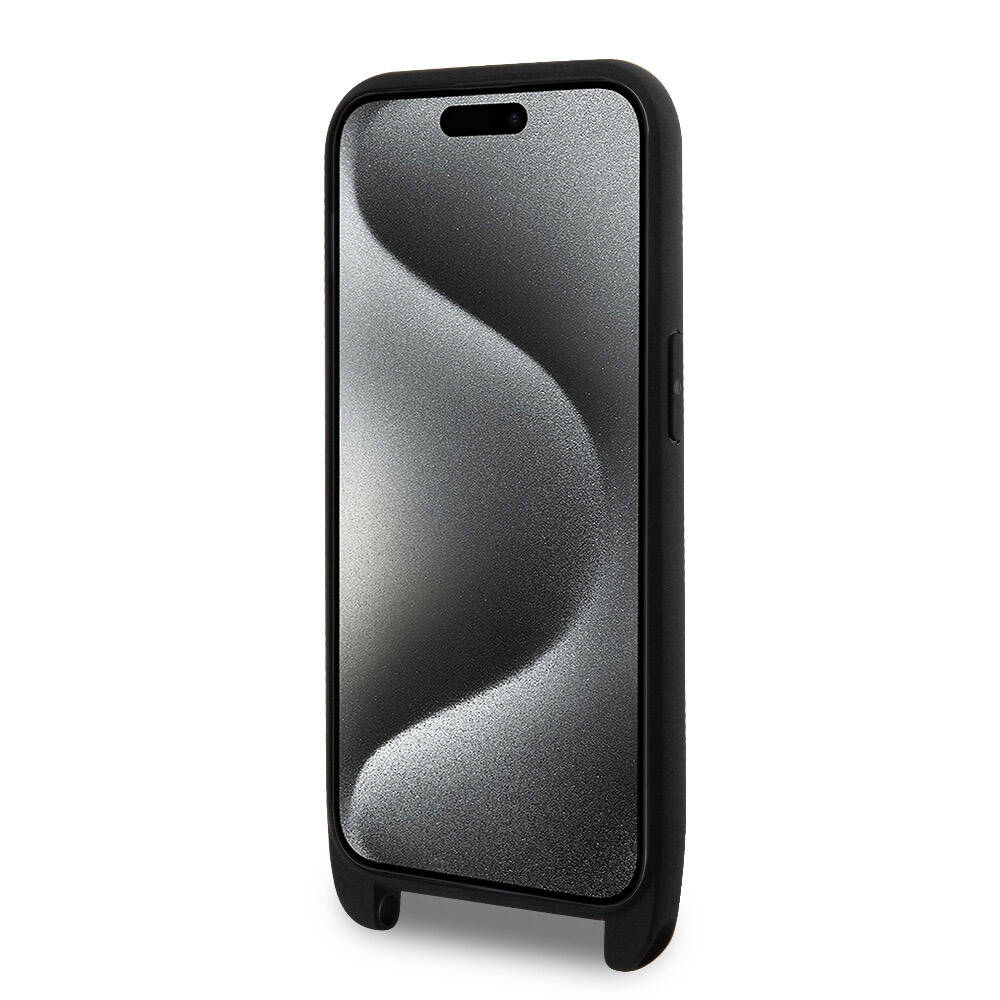 Lacoste iPhone 15 Pro PU Pike Askılı Timsah Logolu Kılıf – Fotoğraf 8