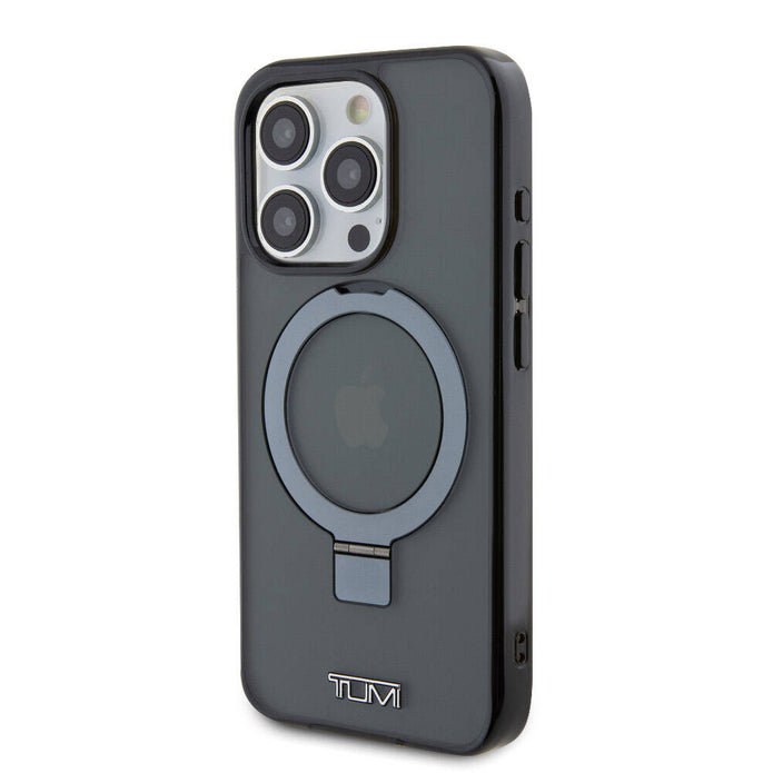 TUMI iPhone 15 Pro Metal Logolu Ring Standlı PC TPU MagSafe Uyumlu Kılıf – Fotoğraf 2