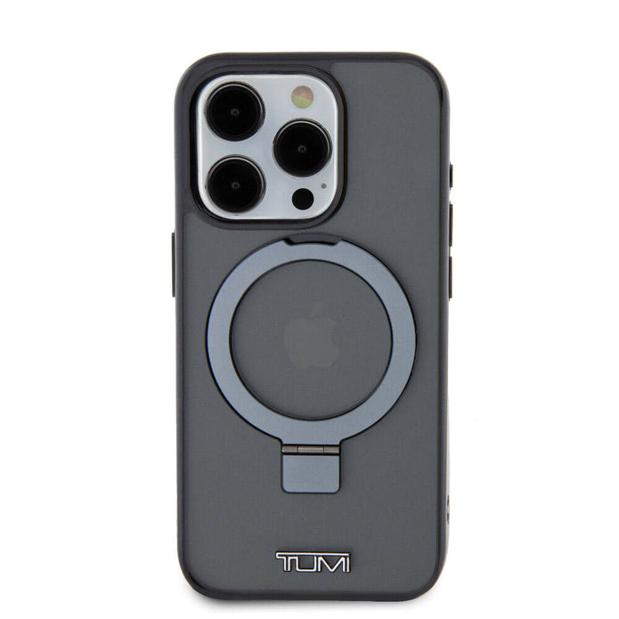 TUMI iPhone 15 Pro Metal Logolu Ring Standlı PC TPU MagSafe Uyumlu Kılıf – Fotoğraf 3