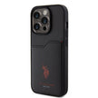 U.S. Polo Assn. iPhone 15 Pro Logolu PU Kartlıklı Kılıf – Fotoğraf 2