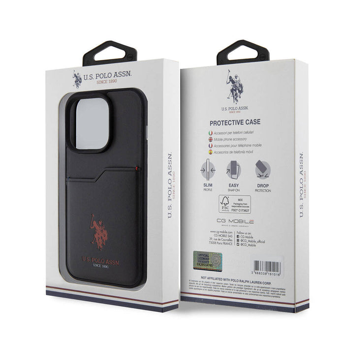 U.S. Polo Assn. iPhone 15 Pro Logolu PU Kartlıklı Kılıf – Fotoğraf 8