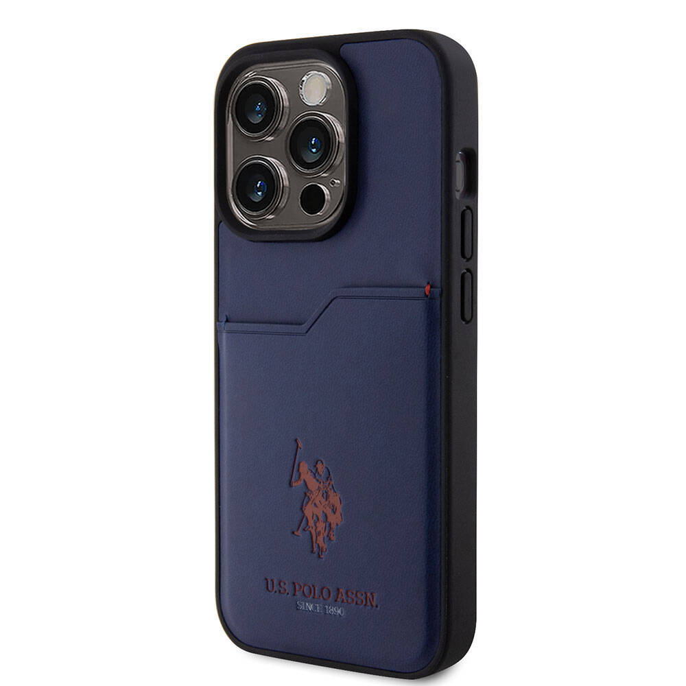 U.S. Polo Assn. iPhone 15 Pro Logolu PU Kartlıklı Kılıf – Fotoğraf 16
