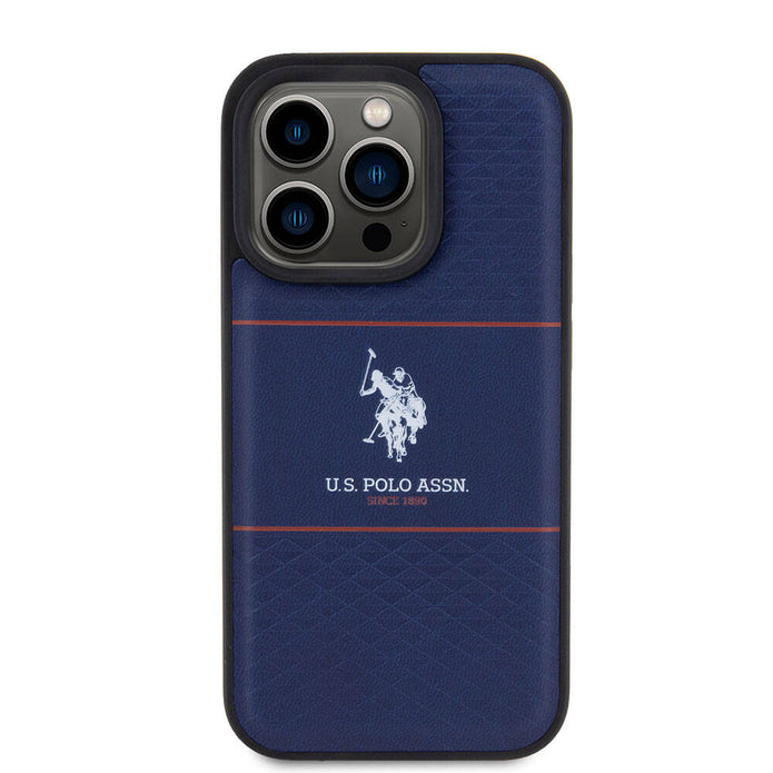 U.S. Polo Assn. iPhone 15 Pro Deri Şeritli Logolu Kılıf – Fotoğraf 3