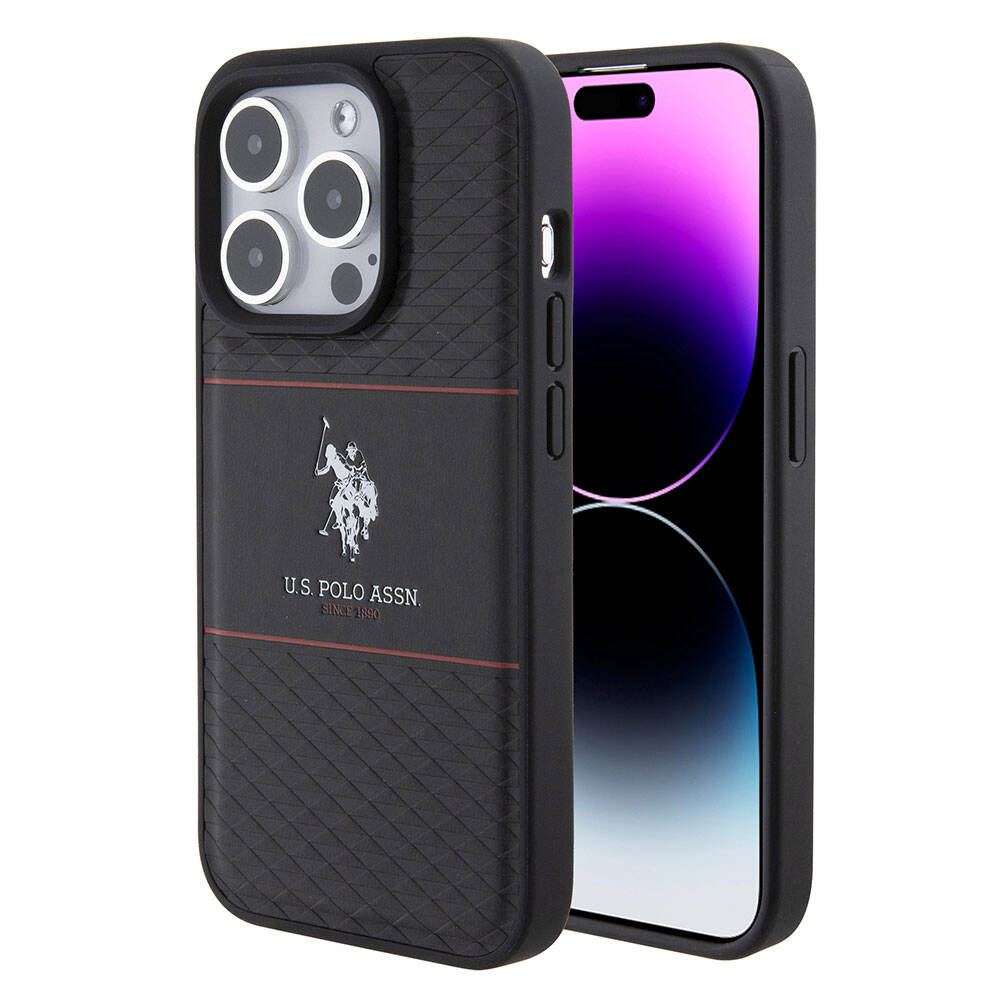 U.S. Polo Assn. iPhone 15 Pro Deri Şeritli Logolu Kılıf – Fotoğraf 7