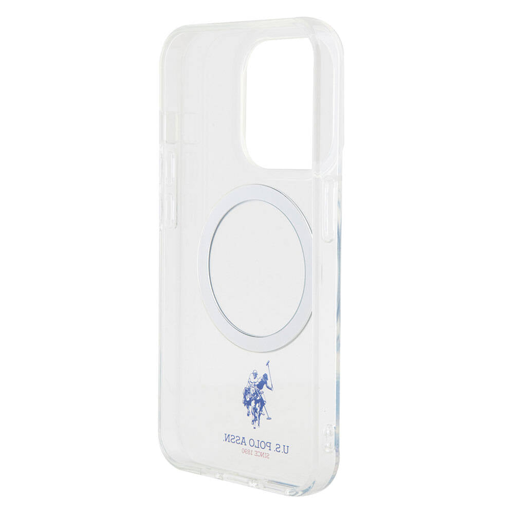 U.S. Polo Assn. iPhone 15 Pro Şeffaf MagSafe Uyumlu Kılıf