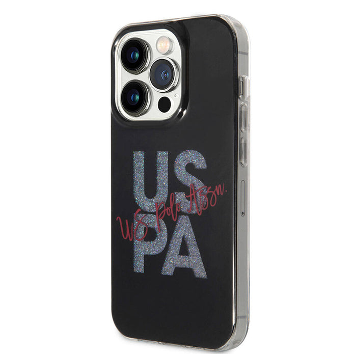 U.S. Polo Assn. iPhone 15 Pro Simli Parlak Alfabe Kılıf – Fotoğraf 2