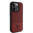 U.S. Polo Assn. iPhone 15 Pro Örgü Desenli Suni Deri Kılıf – Fotoğraf 4