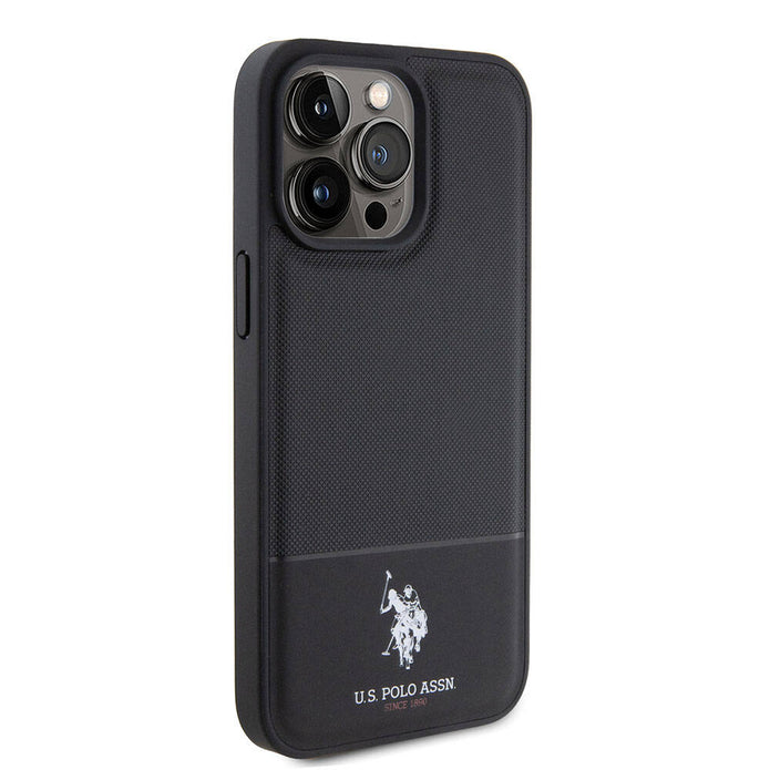 U.S. Polo Assn. iPhone 15 Pro Örgü Desenli Suni Deri Kılıf – Fotoğraf 11