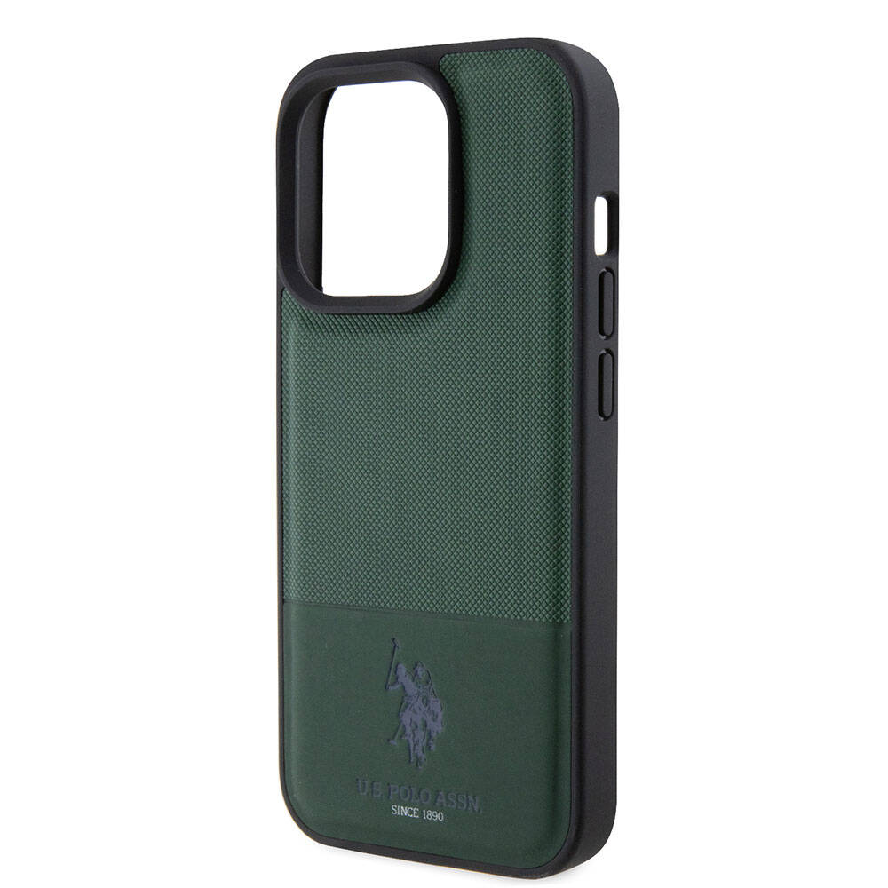 U.S. Polo Assn. iPhone 15 Pro Örgü Desenli Suni Deri Kılıf – Fotoğraf 20