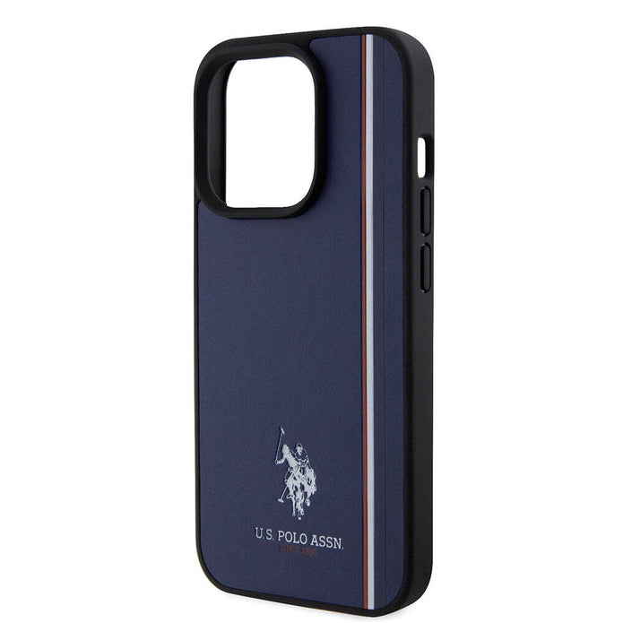 U.S. Polo Assn. iPhone 15 Pro Üç Renk Şerit Logolu Kılıf – Fotoğraf 4