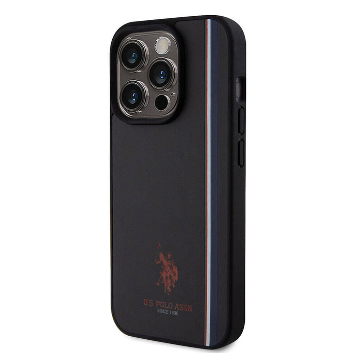 U.S. Polo Assn. iPhone 15 Pro Üç Renk Şerit Logolu Kılıf – Fotoğraf 6