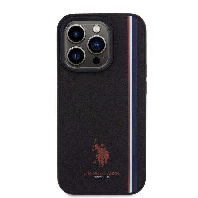 U.S. Polo Assn. iPhone 15 Pro Üç Renk Şerit Logolu Kılıf – Fotoğraf 7