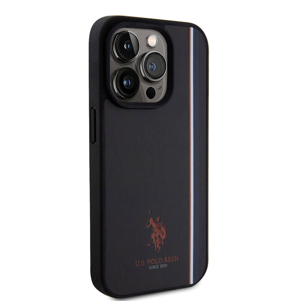 U.S. Polo Assn. iPhone 15 Pro Üç Renk Şerit Logolu Kılıf – Fotoğraf 8