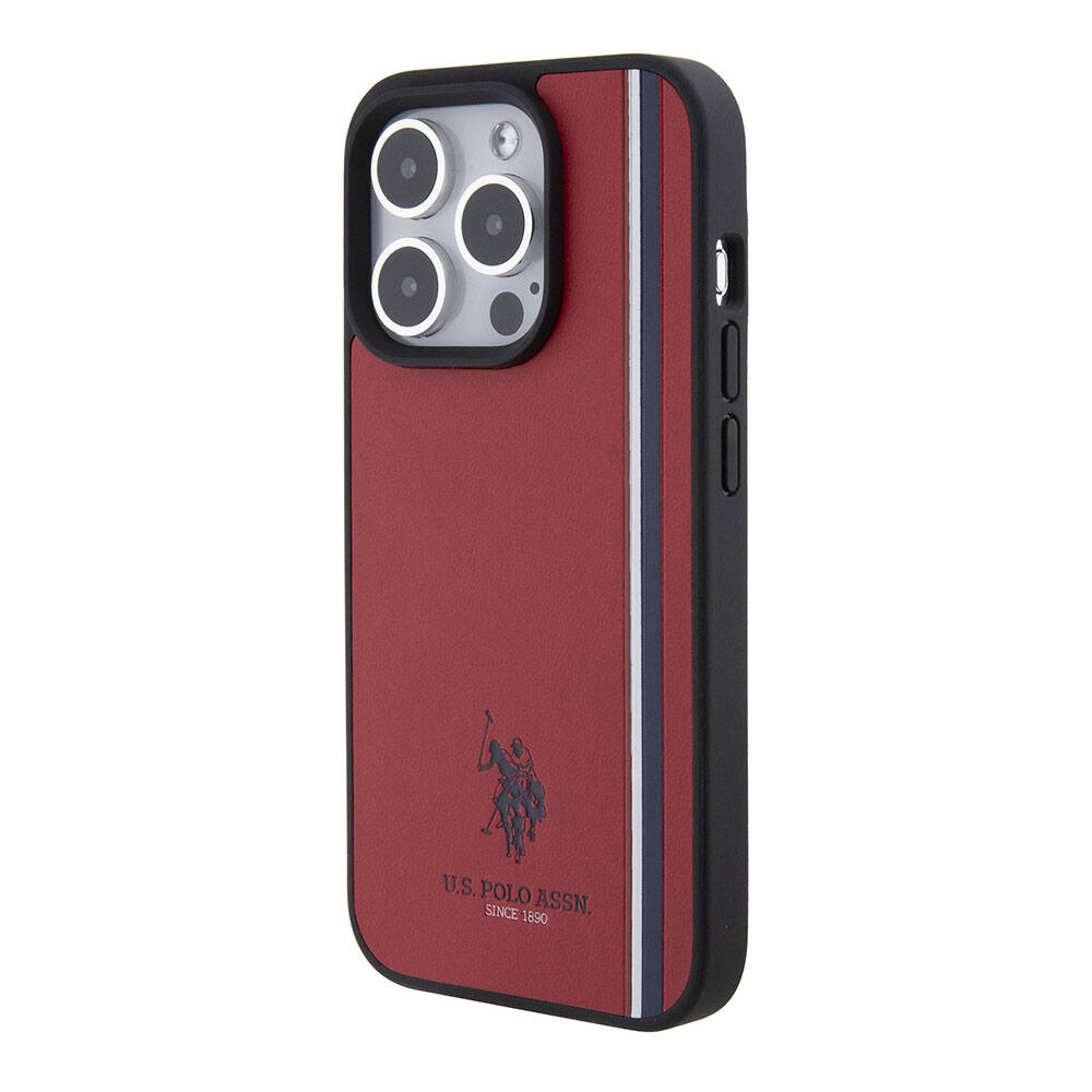U.S. Polo Assn. iPhone 15 Pro Üç Renk Şerit Logolu Kılıf – Fotoğraf 13