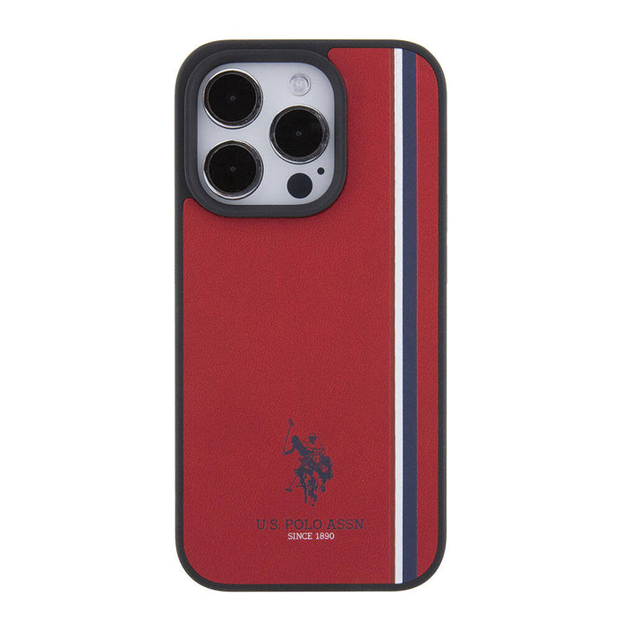 U.S. Polo Assn. iPhone 15 Pro Üç Renk Şerit Logolu Kılıf – Fotoğraf 14