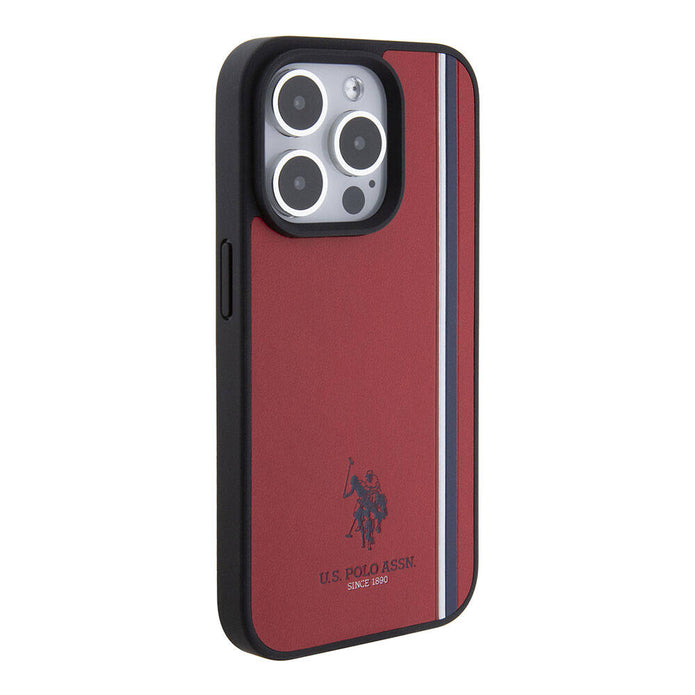 U.S. Polo Assn. iPhone 15 Pro Üç Renk Şerit Logolu Kılıf – Fotoğraf 15