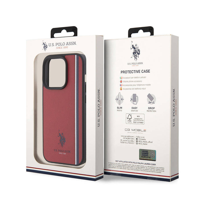 U.S. Polo Assn. iPhone 15 Pro Üç Renk Şerit Logolu Kılıf – Fotoğraf 19