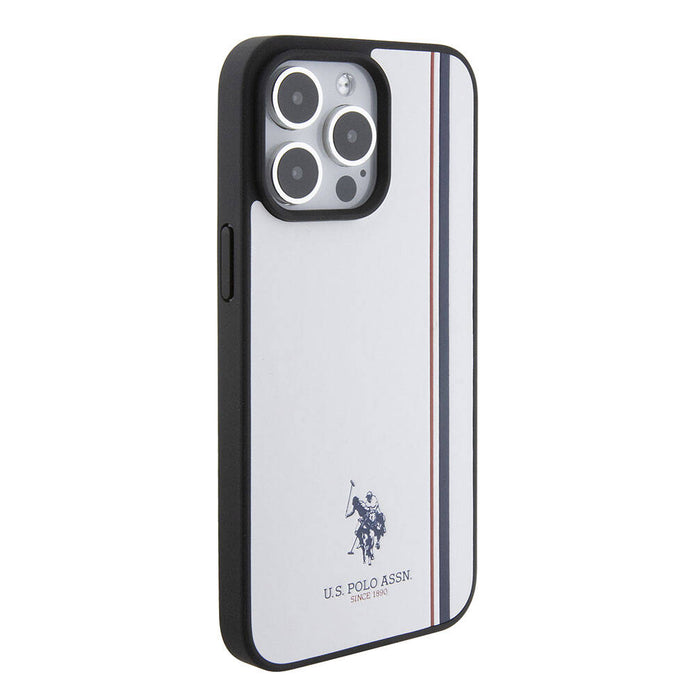 U.S. Polo Assn. iPhone 15 Pro Üç Renk Şerit Logolu Kılıf