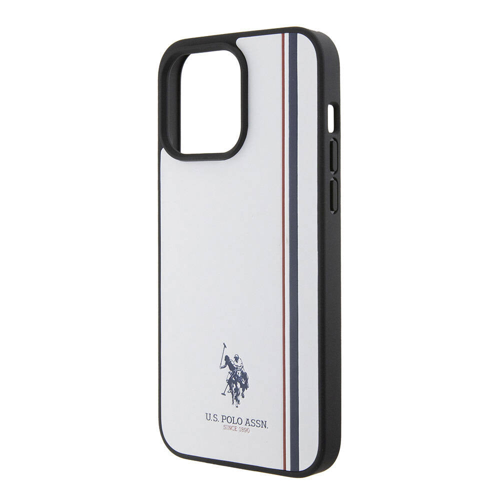 U.S. Polo Assn. iPhone 15 Pro Üç Renk Şerit Logolu Kılıf