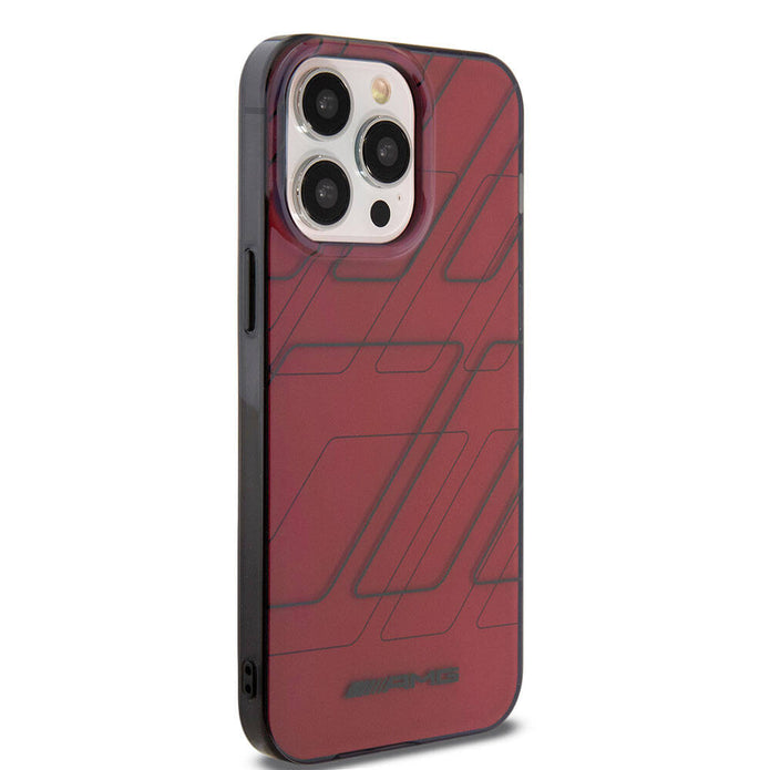 AMG iPhone 15 Pro Max Uyumlu Çift Katmanlı Dörtgen Desenli Kılıf – Fotoğraf 4