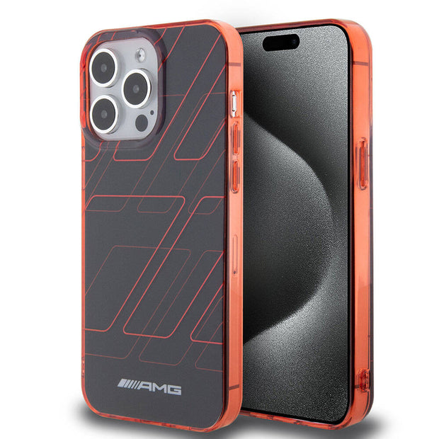 AMG iPhone 15 Pro Max Uyumlu Çift Katmanlı Dörtgen Desenli Kılıf – Fotoğraf 6