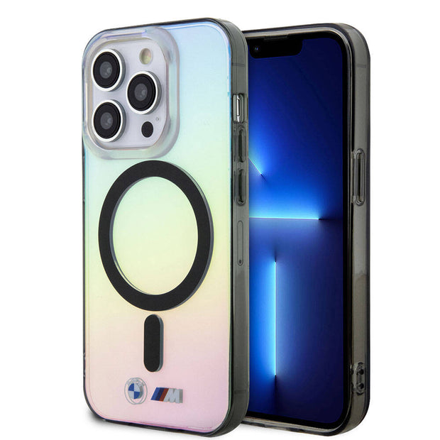 BMW iPhone 15 Pro Max Iridescent Şeffaf Renk Geçişli MagSafe Uyumlu Kılıf – Fotoğraf 1