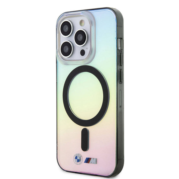 BMW iPhone 15 Pro Max Iridescent Şeffaf Renk Geçişli MagSafe Uyumlu Kılıf – Fotoğraf 2