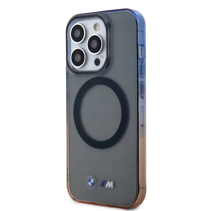 BMW iPhone 15 Pro Max Şeffaf Renkli Çerçeveli MagSafe Uyumlu Kılıf – Fotoğraf 2
