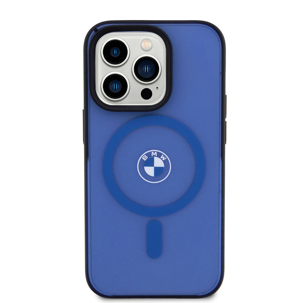 BMW iPhone 15 Pro Max Buzlu Mat IML MagSafe Uyumlu Kılıf – Fotoğraf 3