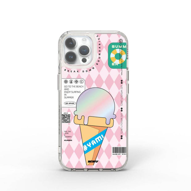 Summer Serisi Çift Katman Desenli iPhone 15 Pro Max Kılıf – Fotoğraf 1