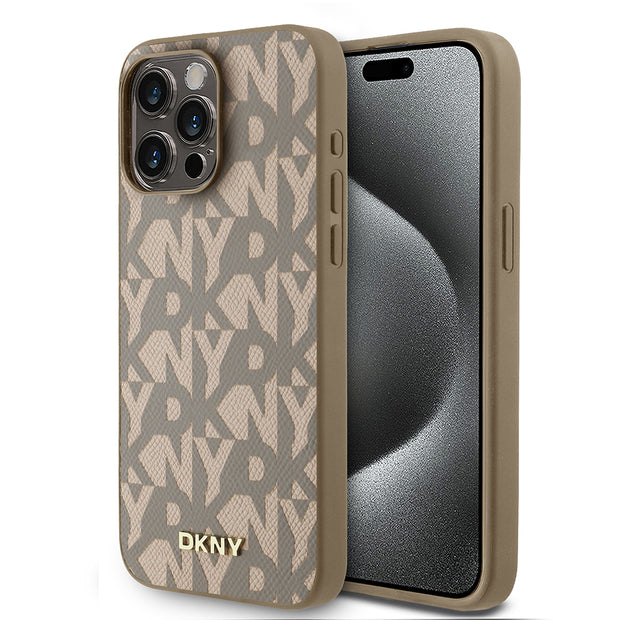 DKNY iPhone 15 Pro Max Grid Pattern 3D MagSafe Uyumlu Kılıf – Fotoğraf 7