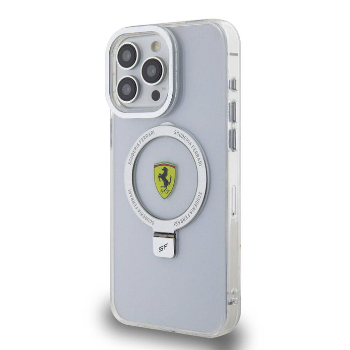 Ferrari iPhone 15 Pro Max MagSafe Uyumlu Standlı Buzlu Kılıf – Fotoğraf 14