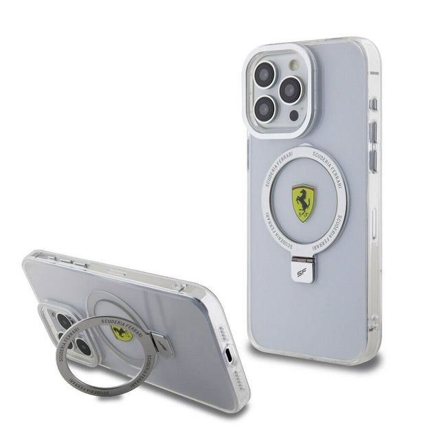 Ferrari iPhone 15 Pro Max MagSafe Uyumlu Standlı Buzlu Kılıf – Fotoğraf 13