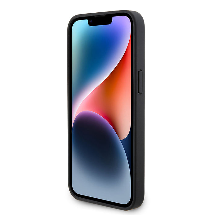 Ferrari iPhone 15 Pro Max Dikişli Deri Metal Logolu Kılıf – Fotoğraf 5